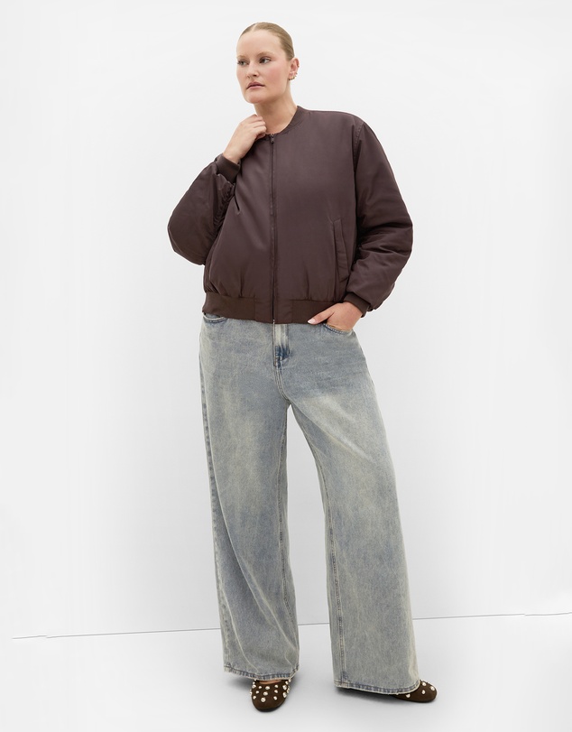 City Chic - Gia Puffer Bomber Jacket