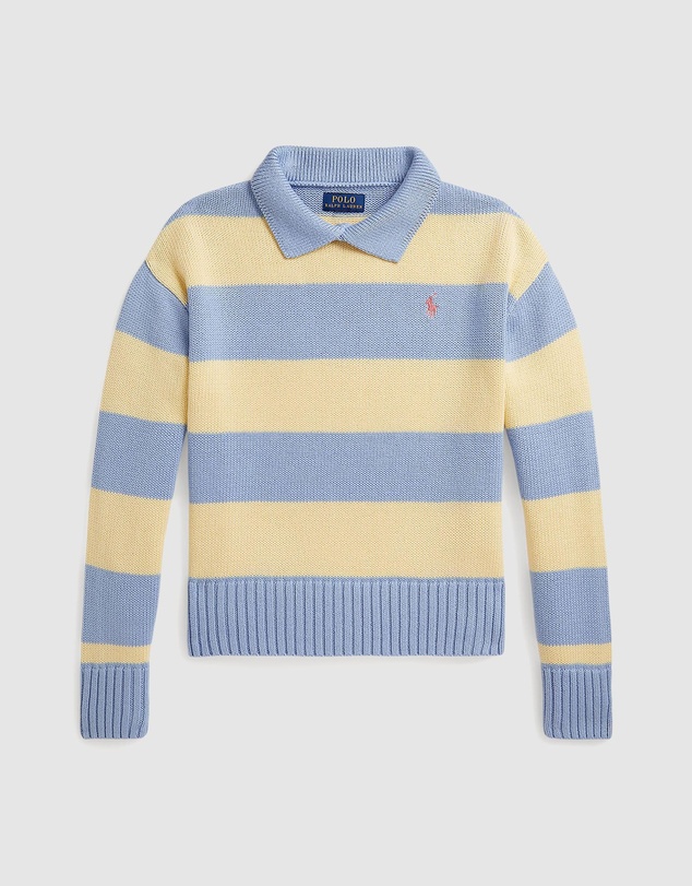Polo Ralph Lauren - Striped Cotton Polo Sweater - Teens