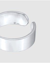 Kuzzoi - ICONIC EXCLUSIVE - Ring Men Band Design Open Timeless in 925 Sterling Silver