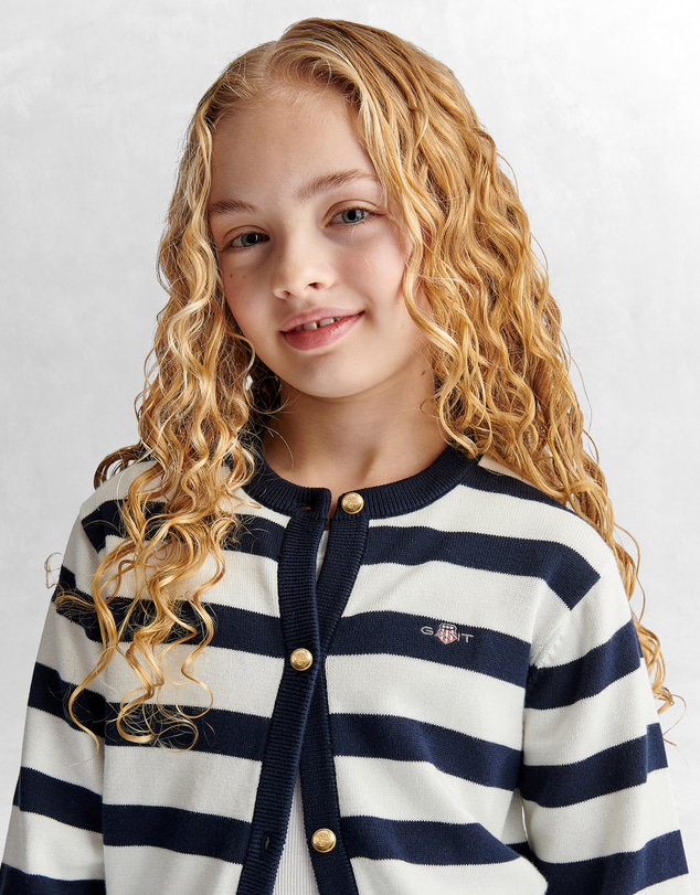 Gant - Shield Breton Stripe Knit Cardigan