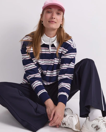 Sportscraft - Kiaya Cropped Rugby Shirt