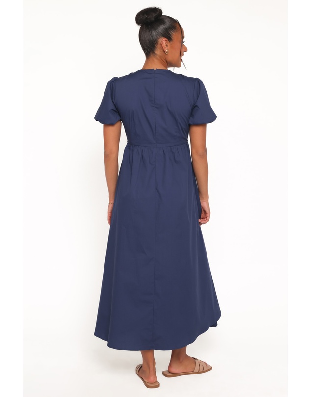 Petal & Pup - Ilyana Short Sleeve Maxi Dress - Navy