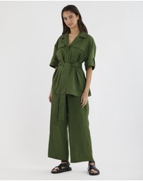 Amelius - Jade Oversized Linen Shirt