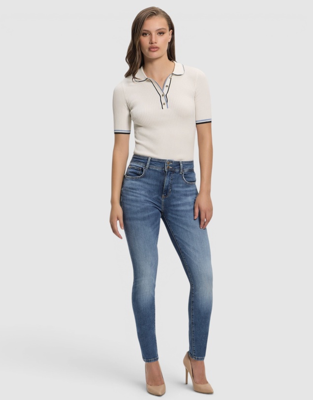 GUESS - Eco High-Rise Skinny Fit Shape Up Jeans