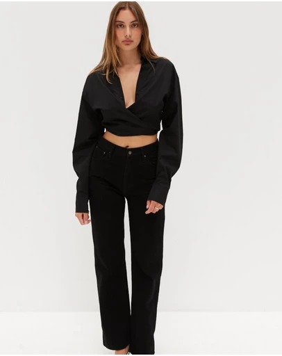 Style Addict - Crop Tie Shirt