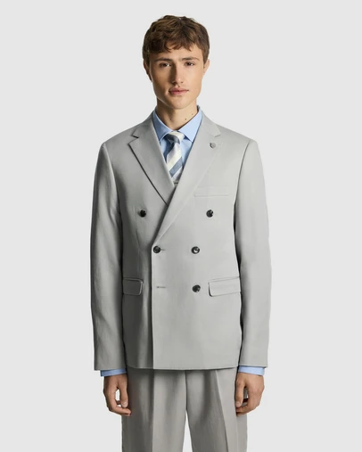 yd. - Odin Relaxed Fit Double Breasted Suit Jacket