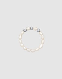Elli Jewelry - Ring Beads Trend with Freshwater Pearls in 925 Sterling Silver