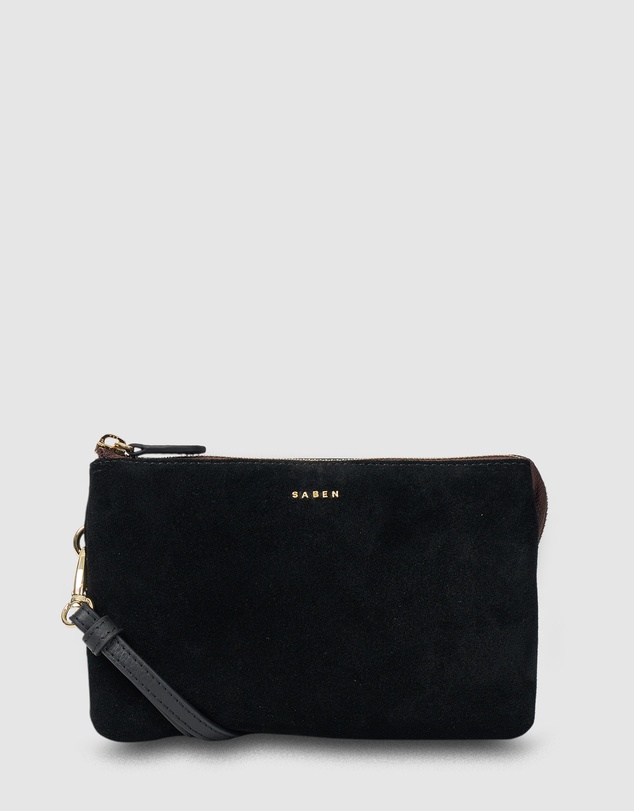 SABEN - Tilly Crossbody Black Suede