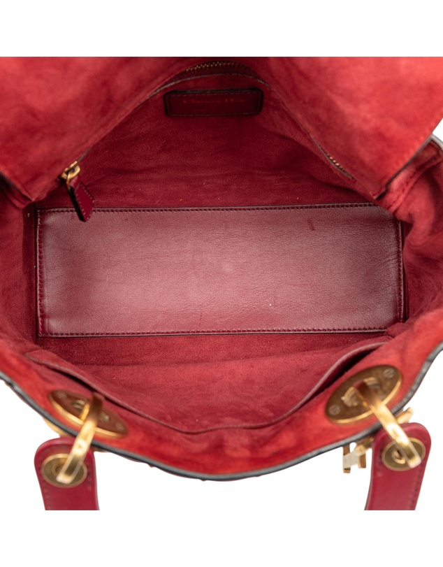 Pre-Loved by Azura Reborn - Pre-Loved Medium Lambskin Cannage Studded Supple Lady Dior