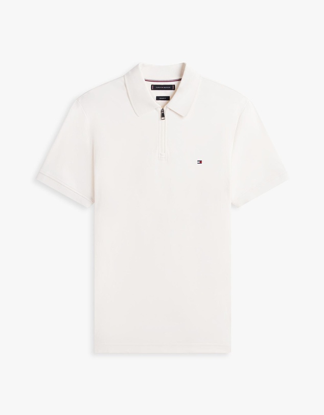 Tommy Hilfiger - Regular Fit Interlock Knit Zip Polo Shirt
