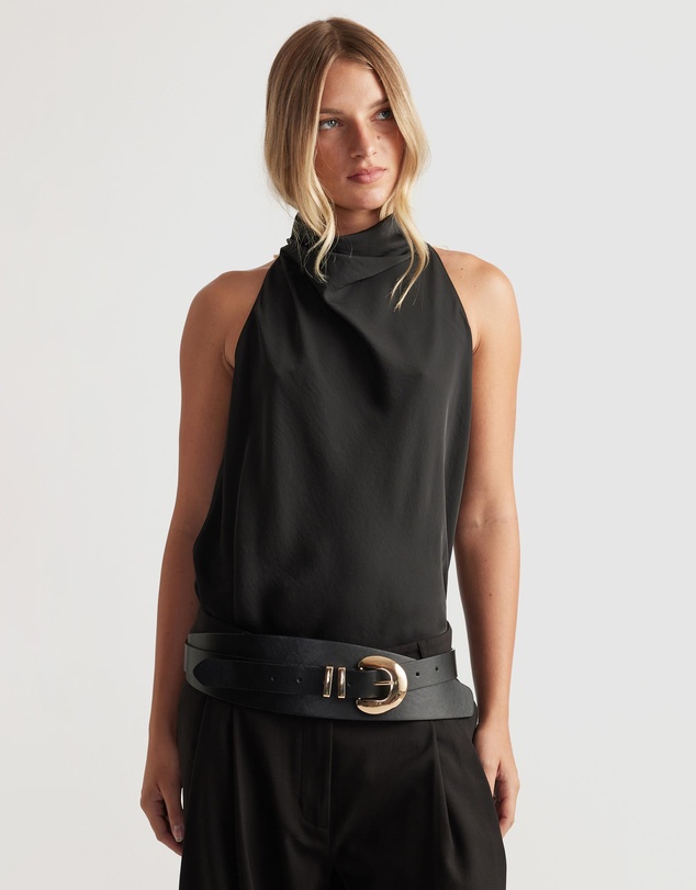 Decjuba - Holly Cowl Neck Halter Top
