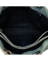 Pre-Loved by Azura Reborn - Pre-Loved Large Denim Cannage Acrylic Handles Lady Dior