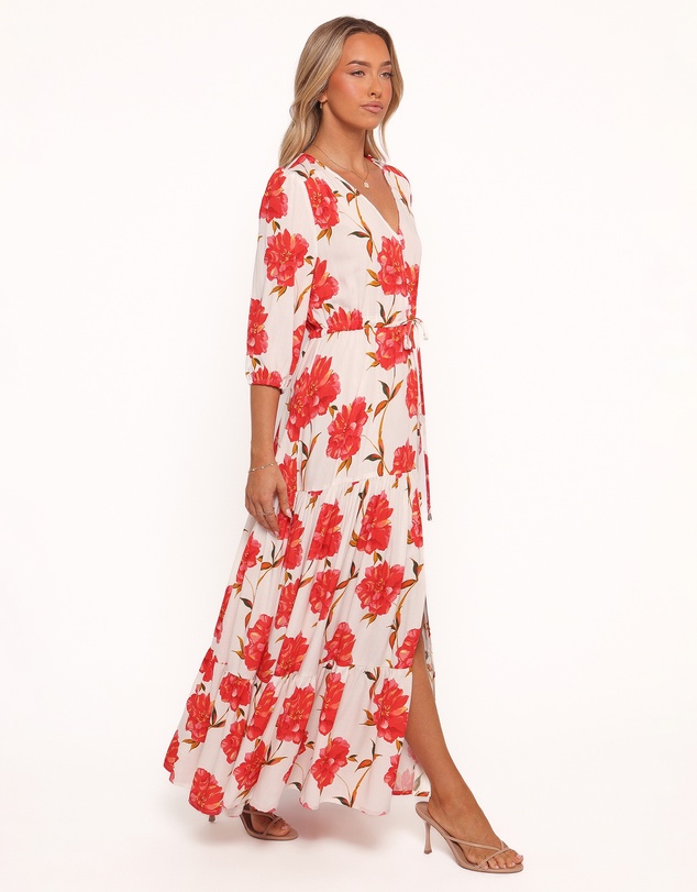 Petal & Pup - Kelda Dress - Red Floral