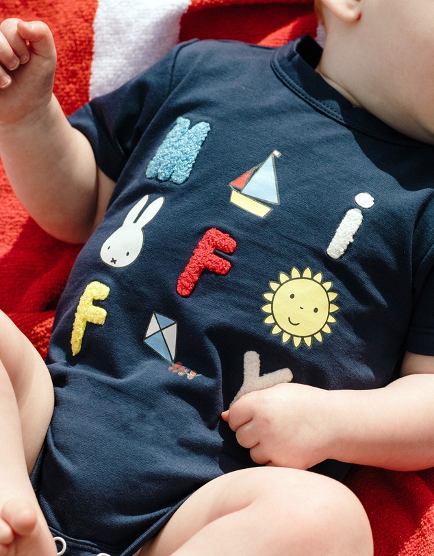 Kynd Baby - Miffy Short Sleeve Bodysuit in Navy