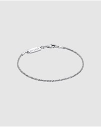 Kuzzoi - ICONIC EXCLUSIVE - Bracelet Men Basic Cord Chain Twisted in 925 Sterling Silver