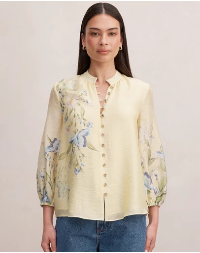 Forever New - Dolly Placement Print Blouse