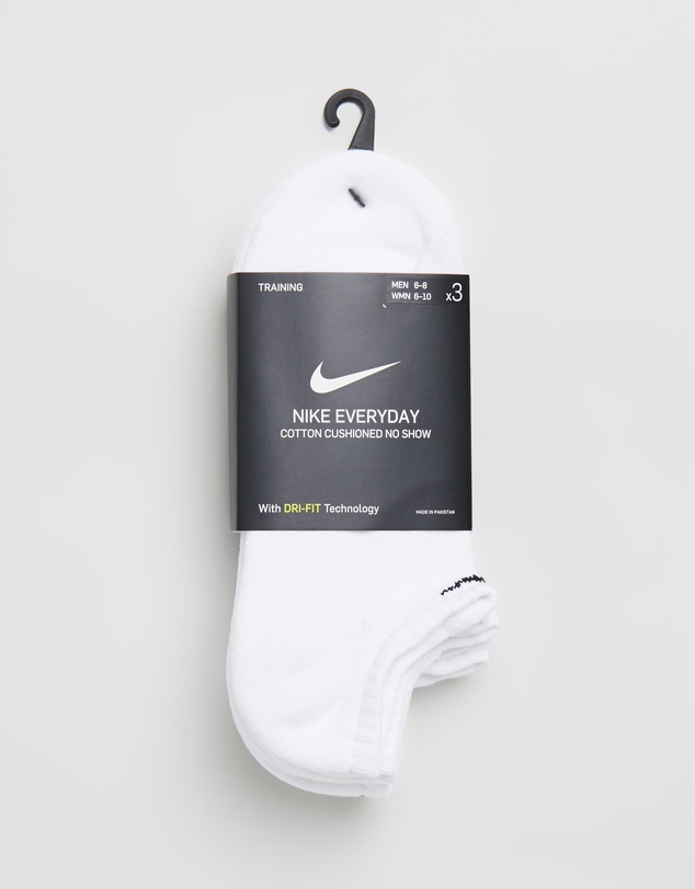 Nike - Nike Everyday Cushion No-Show 3-Pack