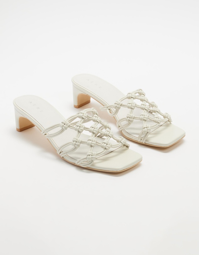 AERE - Knotted Leather Heels