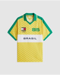 Tommy Hilfiger - Geometric Flag Print SS Rugby Shirt