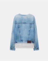 Andersson Bell - Denim Jacketed Trompe-LOeil L/S T-Shirt - Unisex