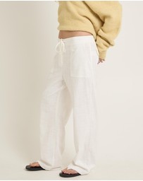 Subtitled - Lenny Linen Patch Pocket Pants
