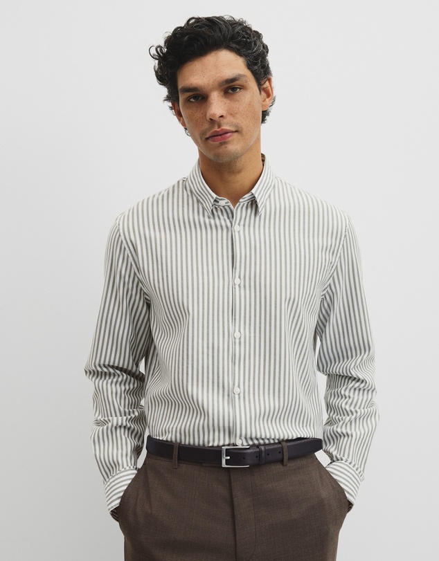 Country Road - Slim Fit Cotton Stripe Shirt