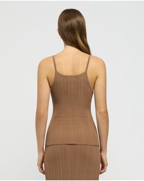 FRIEND of AUDREY - Reflection Ribbed Knit Singlet
