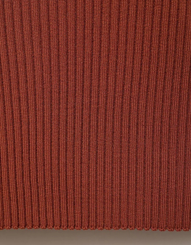 M.N.G - Polo-Neck Ribbed Sweater