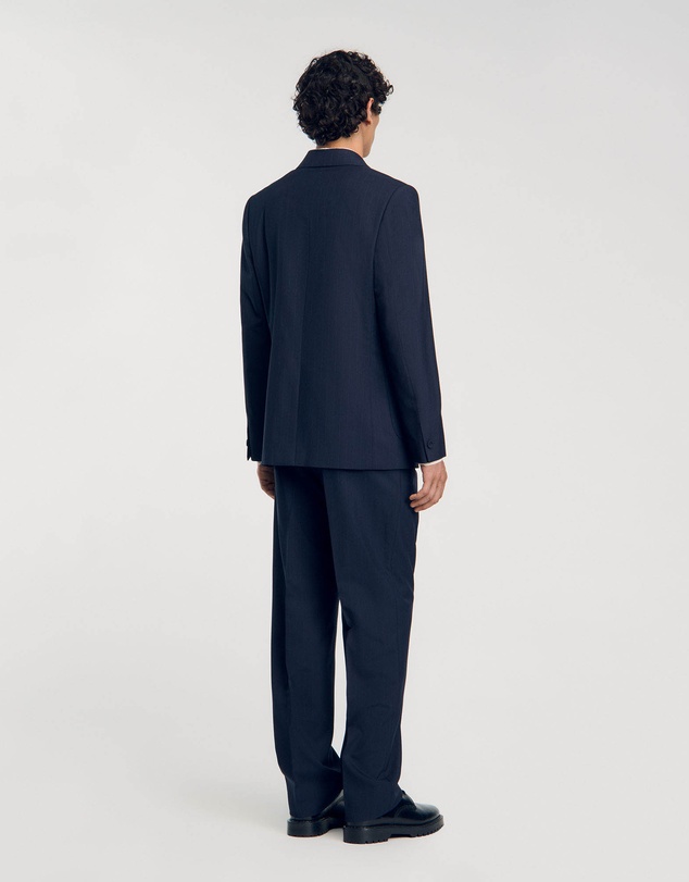 Sandro - Croisee Rayure Suit Jacket