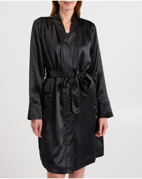 David Lawrence - Cannes Short Silk Sleep Robe