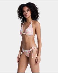 Roxy - Womens Hibiscus Hype Revo Tiki Tri Bikini Top