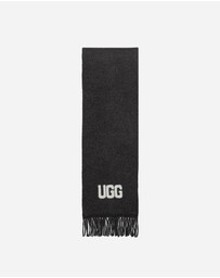 Ozwear Connection Uggs - Ugg Logo Cashmere Aus Wool Woven Scarf