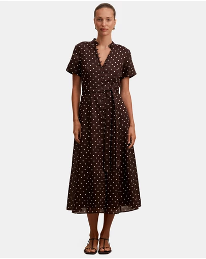 Forever New - Therese Short Sleeves Midi Dress