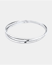 Elli Jewelry - Bangle Trio Zirconia 925 Sterling Silver