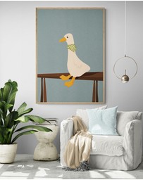 Inka Arthouse - Charming Goose Art Print