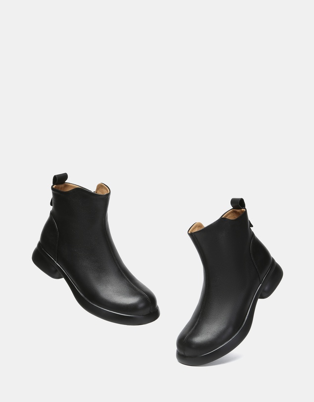 EVERAU - EverAU Ugg Chapple Cow Leather Upper Fashion Boots