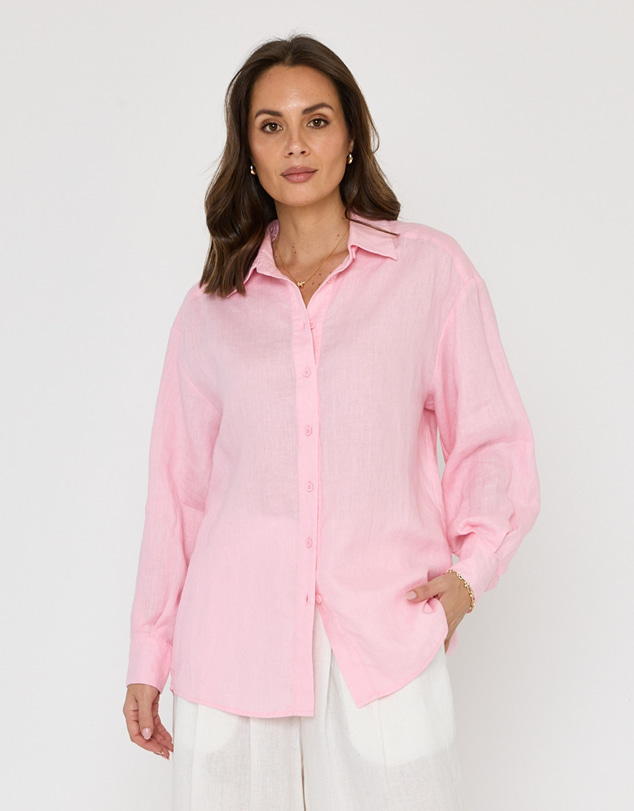 ALEXANDRA - Dune Shirt Light Pink