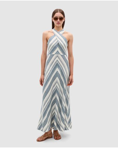 Faded Blue Stripe
