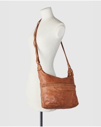 Evity - Isla Leather Braided Crossbody Bag