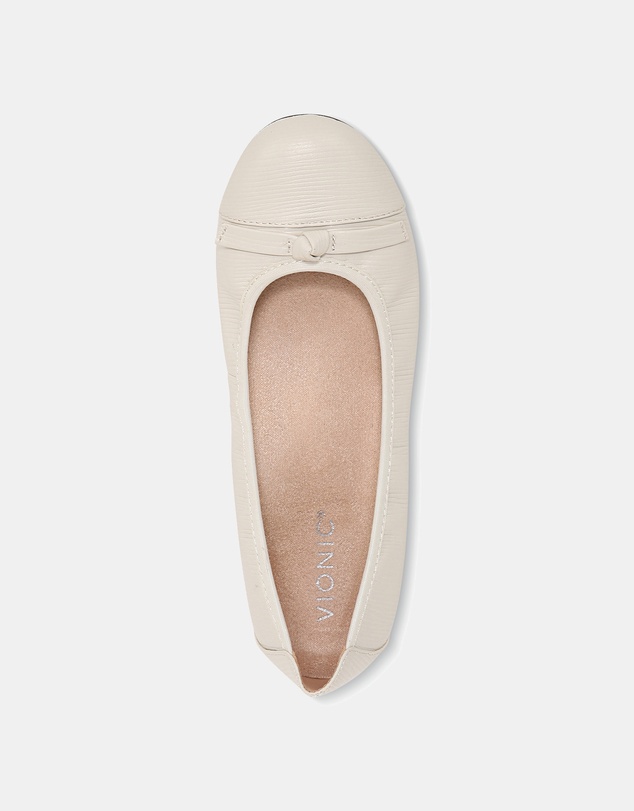 Vionic - Amorie Ballet Flat - Cream Wavy
