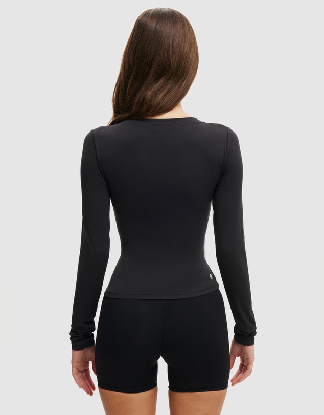 Cotton On Body Active - Ultra Soft Plunge Front LS Top