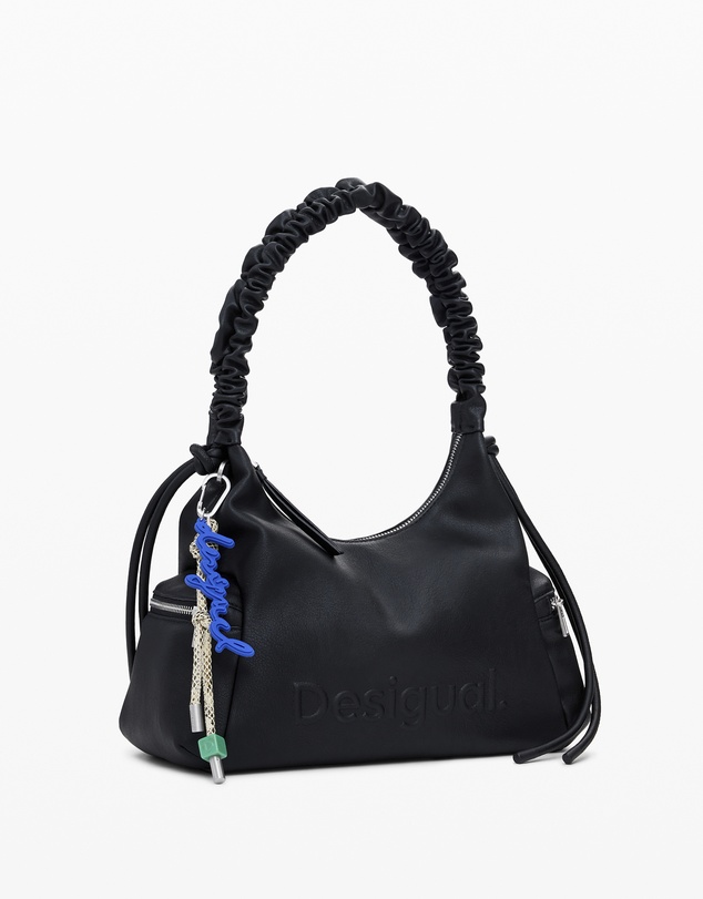 Desigual - Medium 3D logo bag with ruched handle