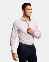 Brooksfield - Geo Print Slim Fit Dress Shirt