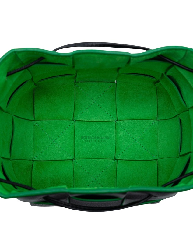 Pre-Loved by Azura Reborn - Pre-Loved Small Nappa Maxi Intrecciato Cassette Bucket Bag