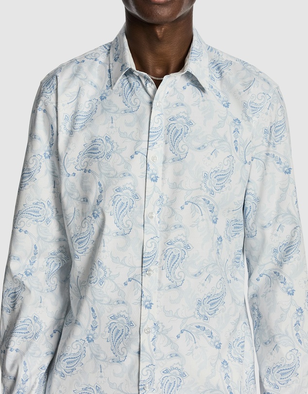 yd. - Valencia Slim Paisley Shirt