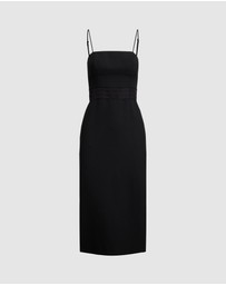 Polo Ralph Lauren - Silk-Trim Wool Cocktail Dress