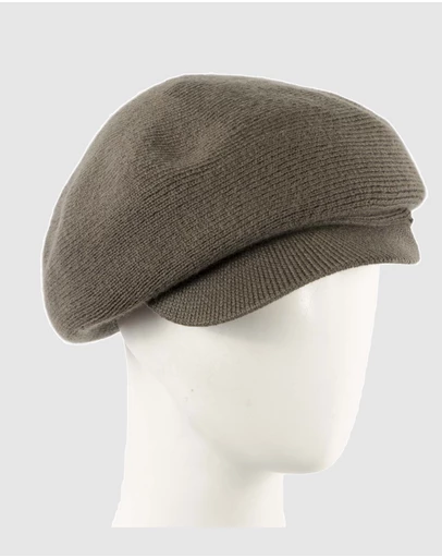 Max Alexander - European Made Olive Wool Beret Cap