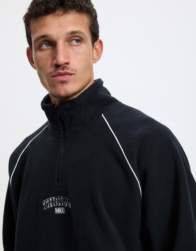 Thrills - Thrill Of Victory Raglan Quarter Zip Polar Fleece Sweat