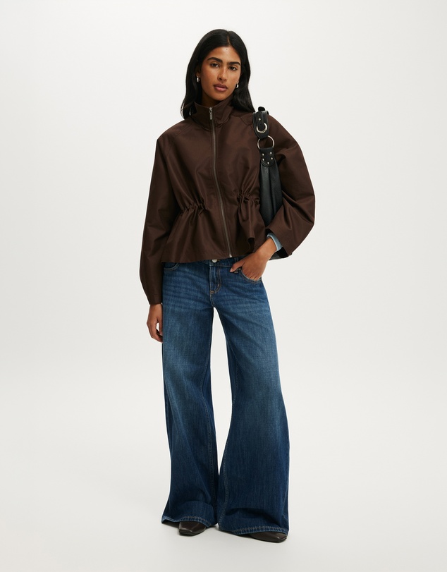Cotton On - Leo Cinched Spray Jacket
