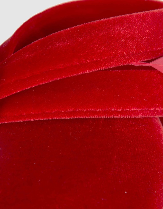 Max Alexander - Velvet Red Winter Pillbox Fascinator